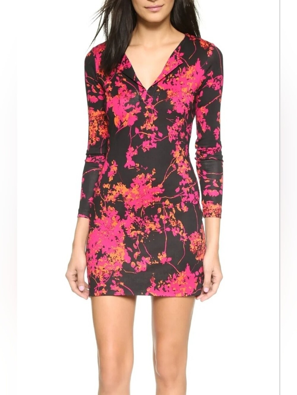 $348 Diane von Furstenberg Reina Silk Mini Knit Dress - 8